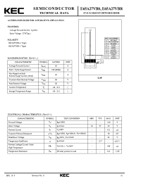 Datasheet E65A27VBS manufacturer KEC